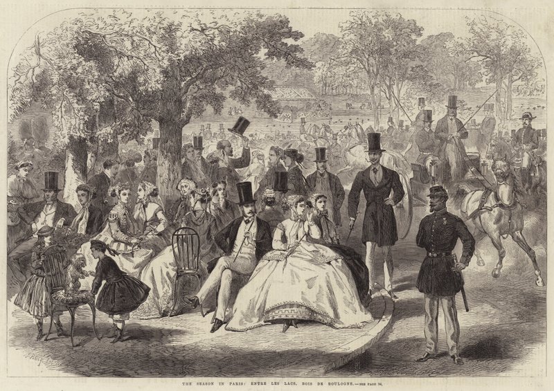 Sezóna v Paříži, Entre les Lacs, Bois de Boulogne od Jules Pelcoq