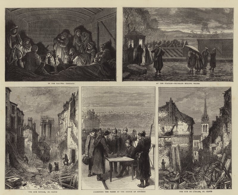 Cesta z Paříže od Jules Tavernier