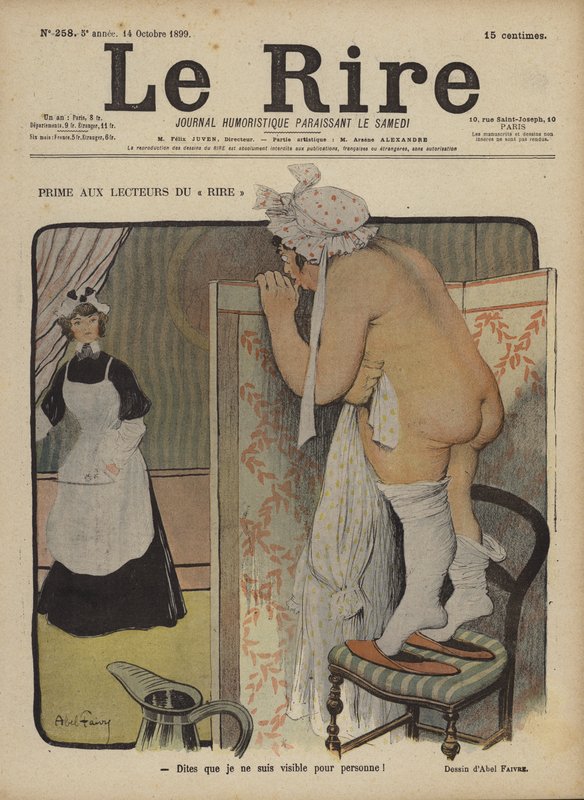 Ilustrace pro Le Rire od Jules Abel Faivre