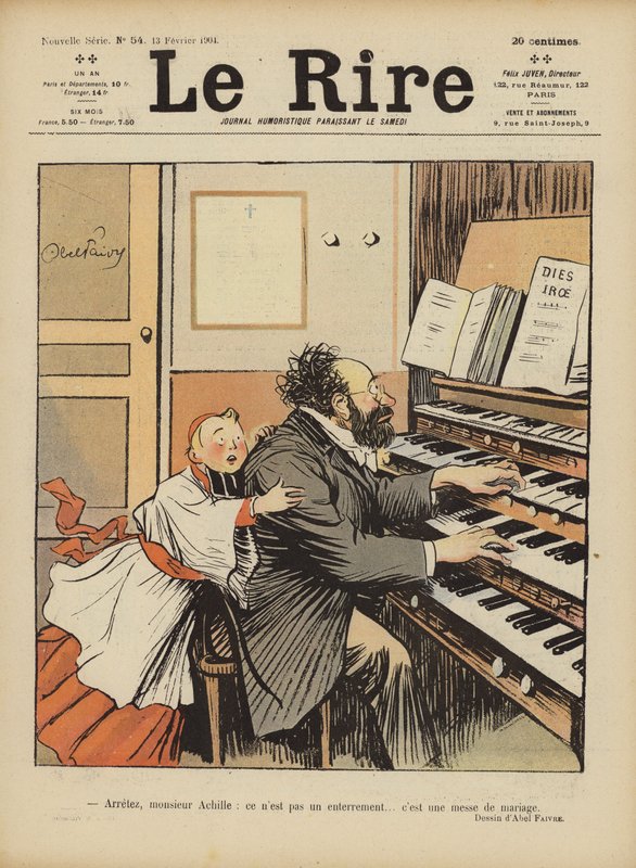 Ilustrace pro Le Rire od Jules Abel Faivre