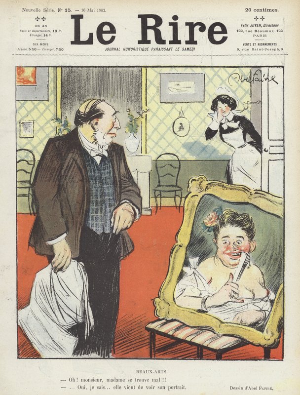Ilustrace pro Le Rire od Jules Abel Faivre