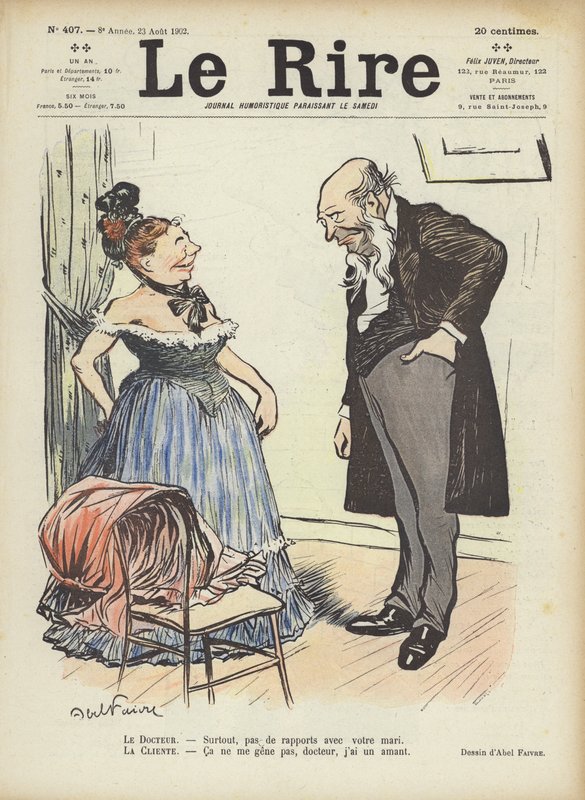 Ilustrace pro Le Rire od Jules Abel Faivre