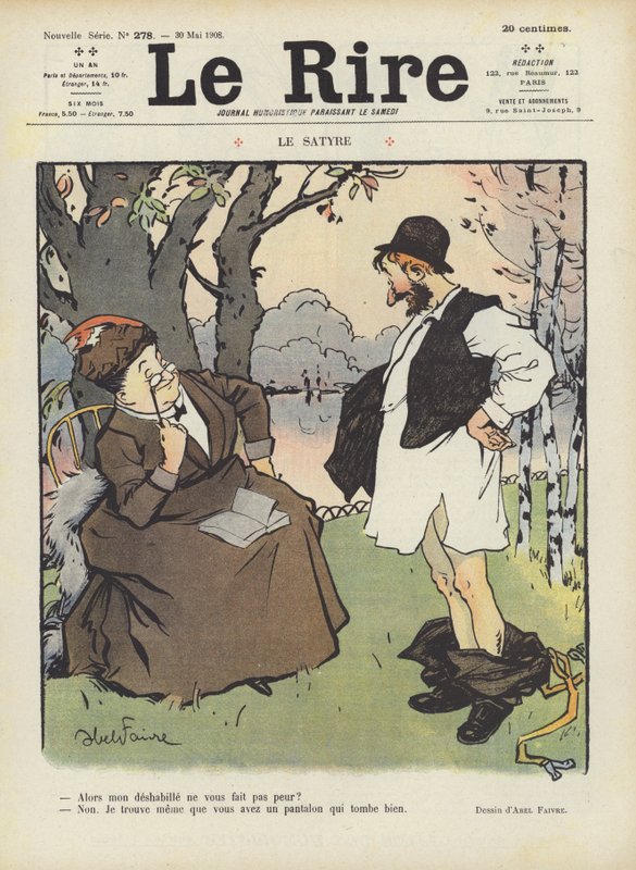 Ilustrace pro Le Rire od Jules Abel Faivre