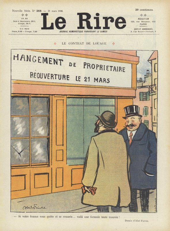 Ilustrace pro Le Rire od Jules Abel Faivre