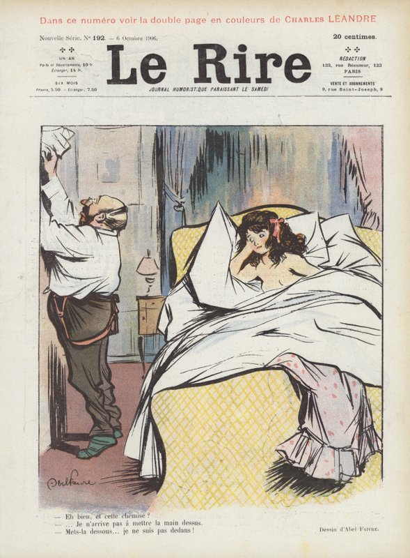 Ilustrace pro Le Rire od Jules Abel Faivre