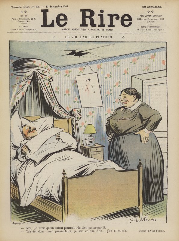 Ilustrace pro Le Rire od Jules Abel Faivre