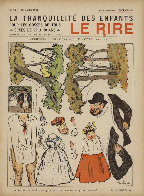 Ilustrace pro Le Rire od Jules Abel Faivre