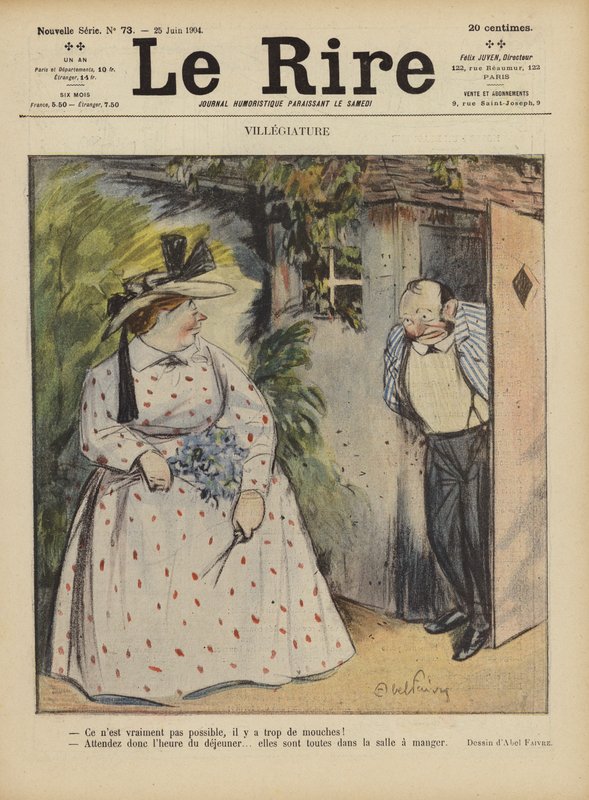 Ilustrace pro Le Rire od Jules Abel Faivre