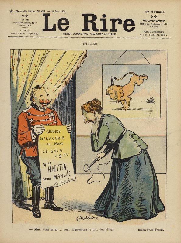 Ilustrace pro Le Rire od Jules Abel Faivre