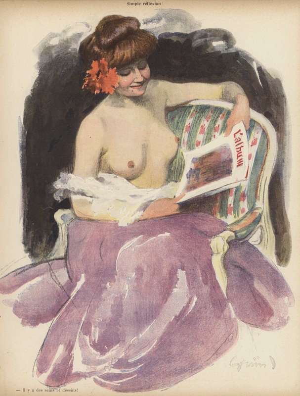 Jednoduchý odraz (barevné lito) od Jules Alexandre Gruen or Grun