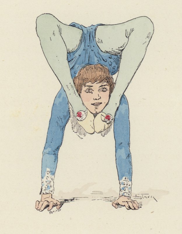 Gymnastka (barevné lito) od Jules Arsene (after) Garnier