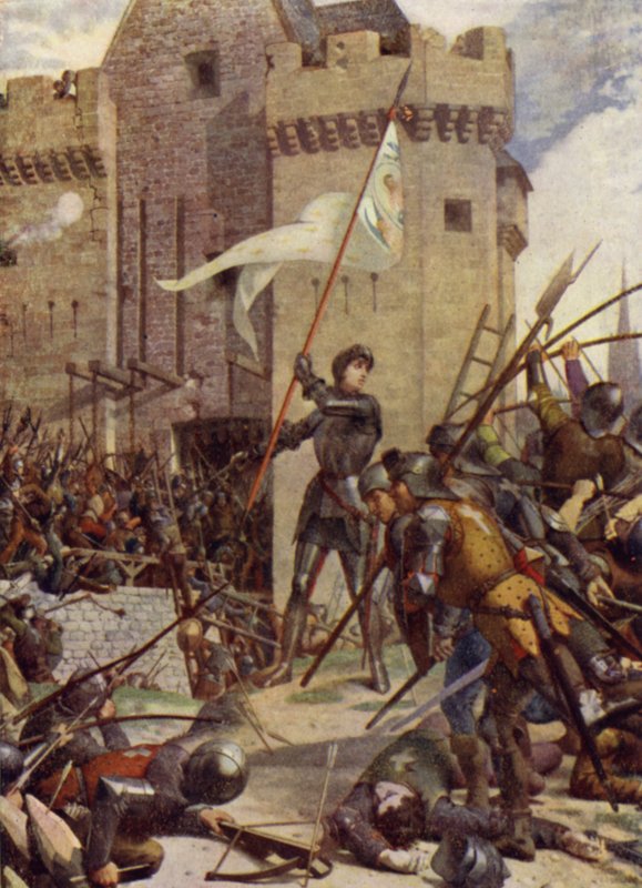 Reliéf Orleans od Johanky z Arku, 1429 od Jules Eugene Lenepveu
