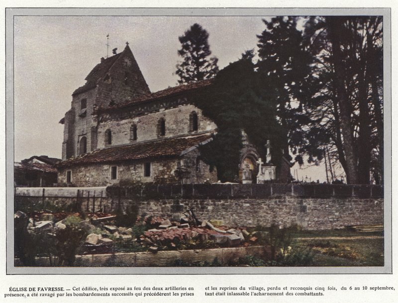 Kostel Favresse od Jules Gervais Courtellemont
