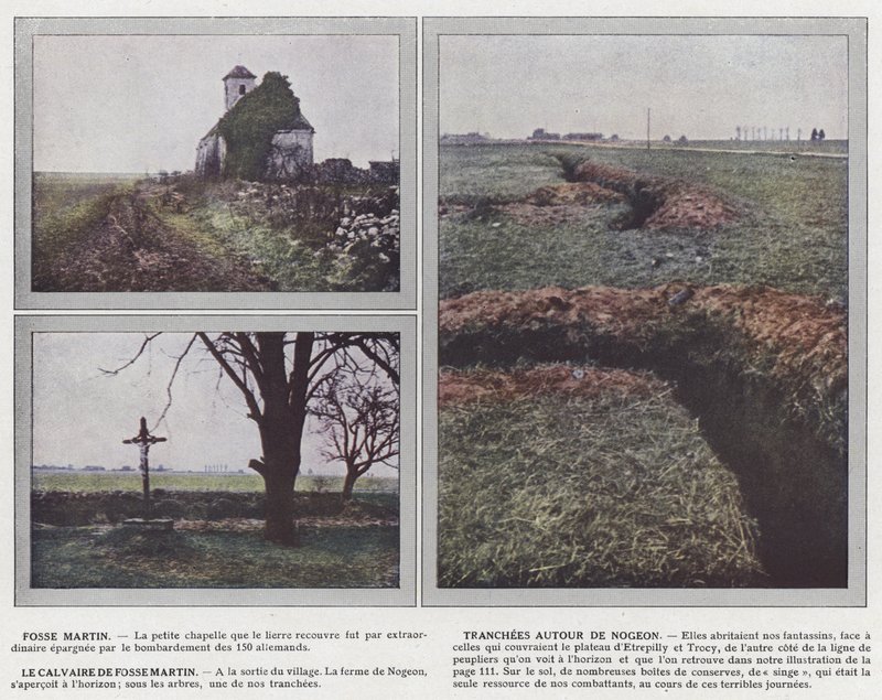 Fosse Martin, Tranchees Around Nogeon, Le Calvaire de Fosse Martin od Jules Gervais Courtellemont
