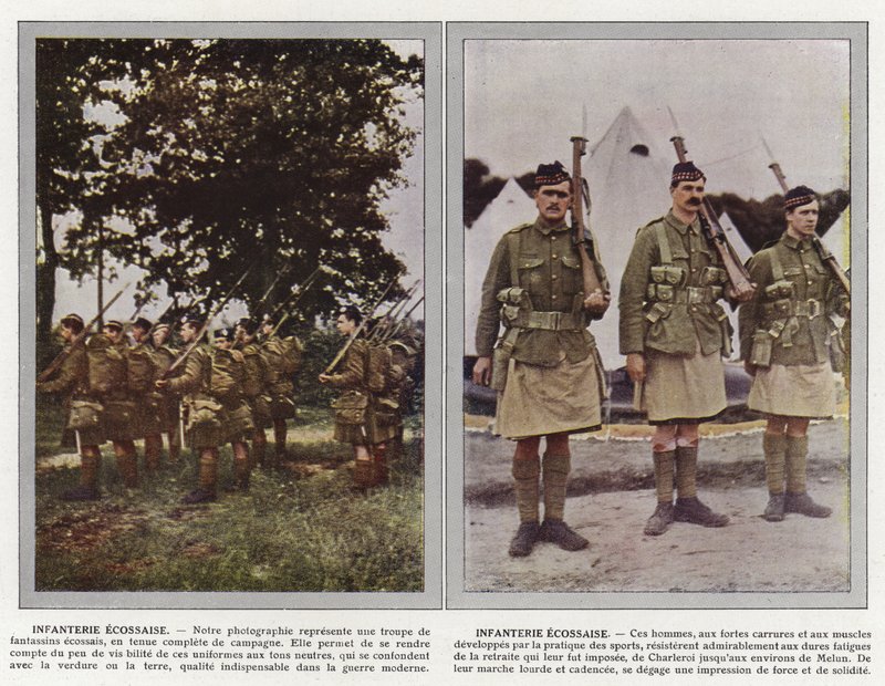 Skotská pěchota, Skotská pěchota od Jules Gervais Courtellemont