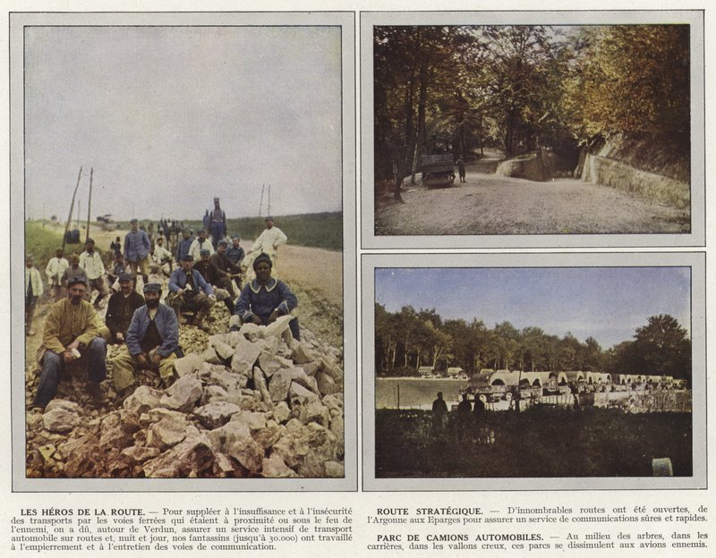 The Heroes of the Road, Strategic Route, Automobile Truck Park od Jules Gervais Courtellemont