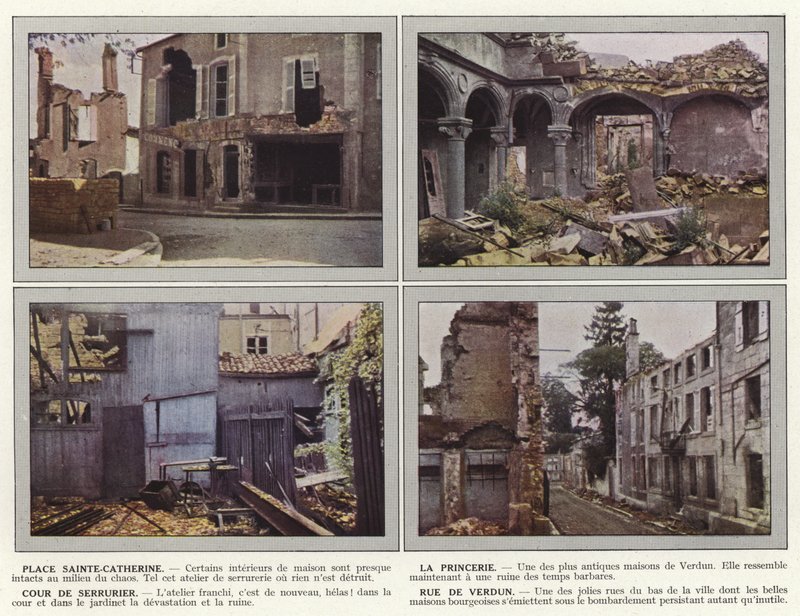 Place Sainte-Catherine, La Princerie, Zámečnický dvůr, Rue de Verdun od Jules Gervais Courtellemont