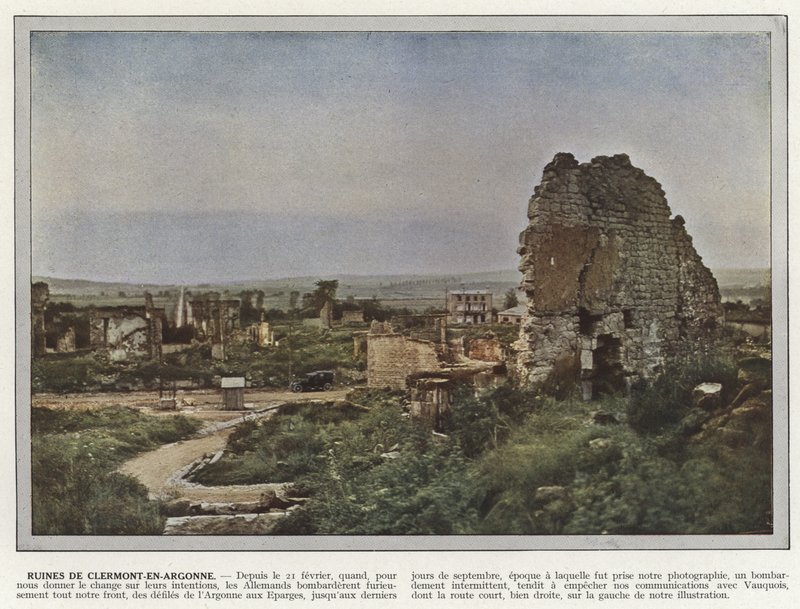 Zřícenina Clermont-En-Argonne od Jules Gervais Courtellemont
