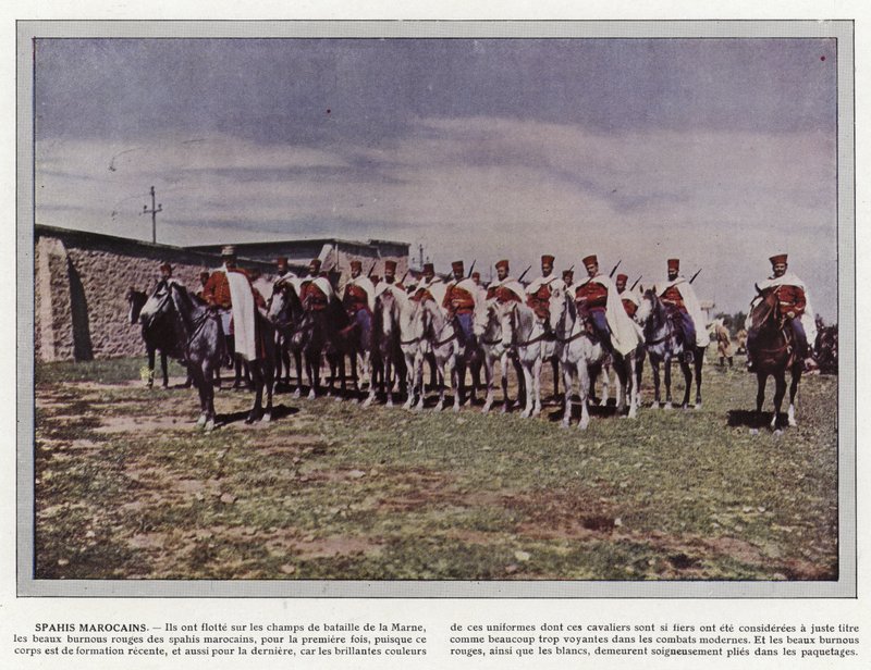 Maročtí Spahis od Jules Gervais Courtellemont