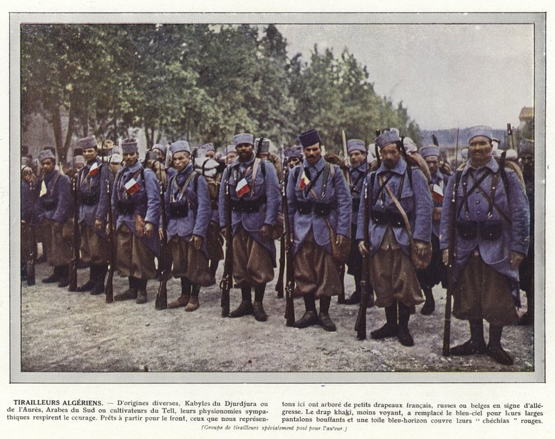 Alžírští Skirmishers od Jules Gervais Courtellemont
