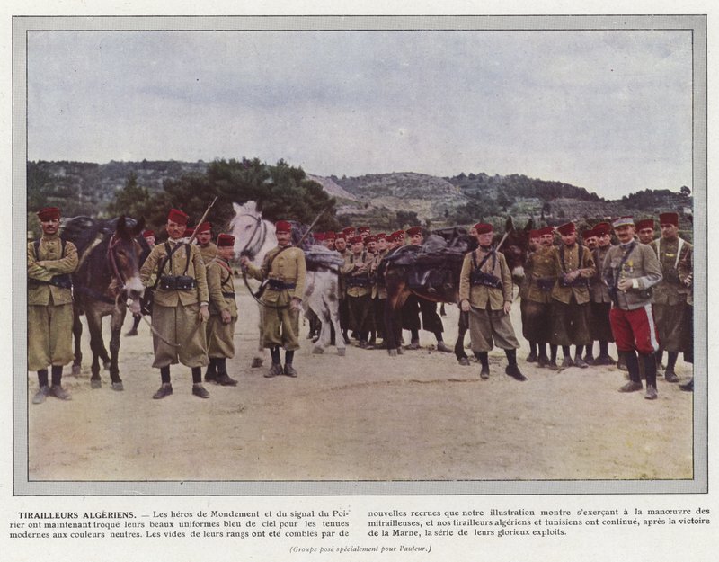 Alžírští střelci od Jules Gervais Courtellemont