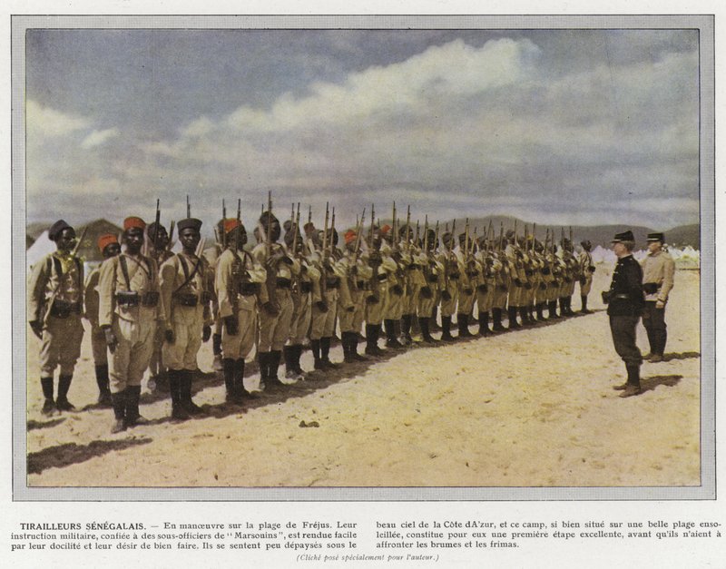 Senegalští tirailleurs od Jules Gervais Courtellemont