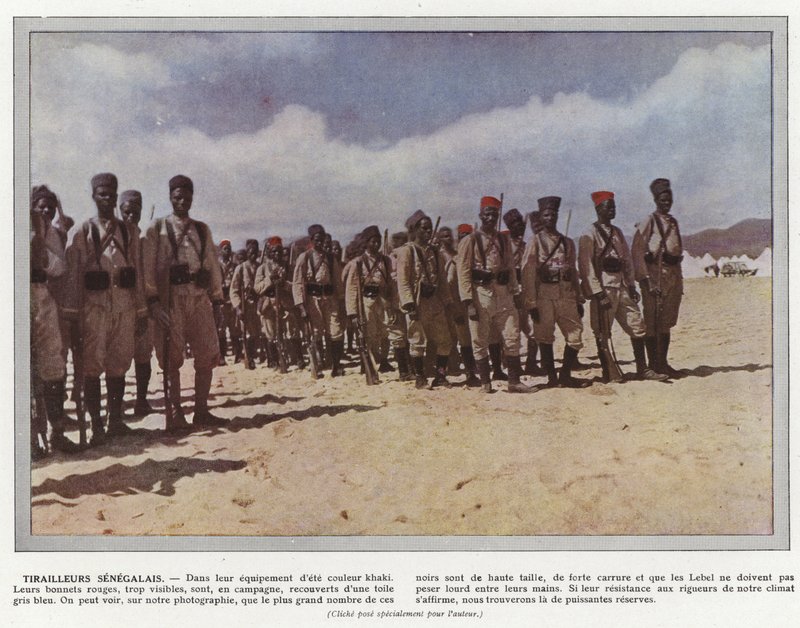 Senegalští tirailleurs od Jules Gervais Courtellemont