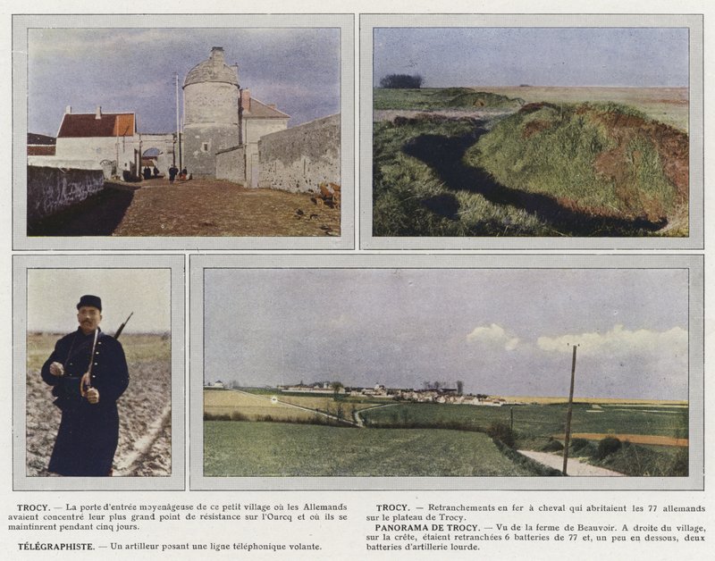 Tracy, Tracy, telegrafista, Panorama de Torcy od Jules Gervais Courtellemont