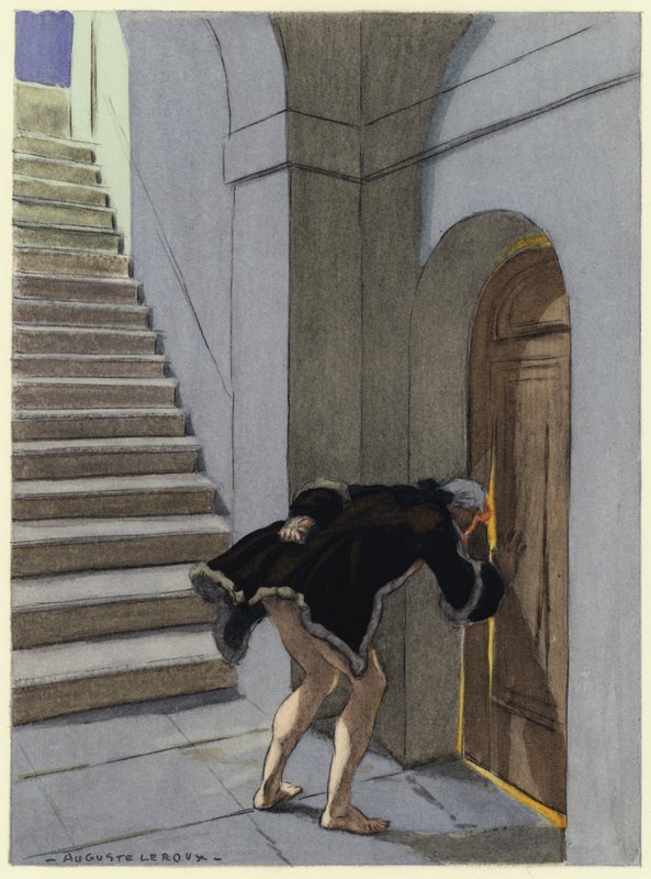 Ilustrace k pamětem Casanovy (barevná litografie) od Jules Marie Auguste Leroux