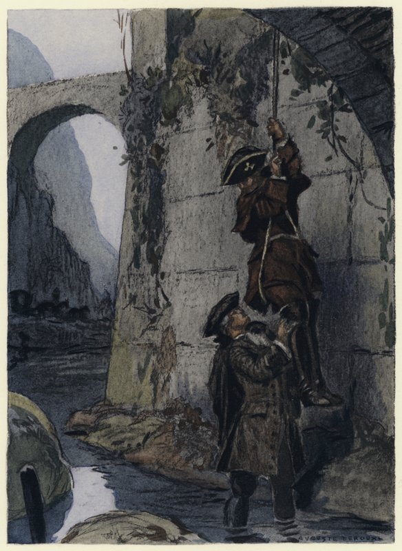 Ilustrace k pamětem Casanovy (barevná litografie) od Jules Marie Auguste Leroux