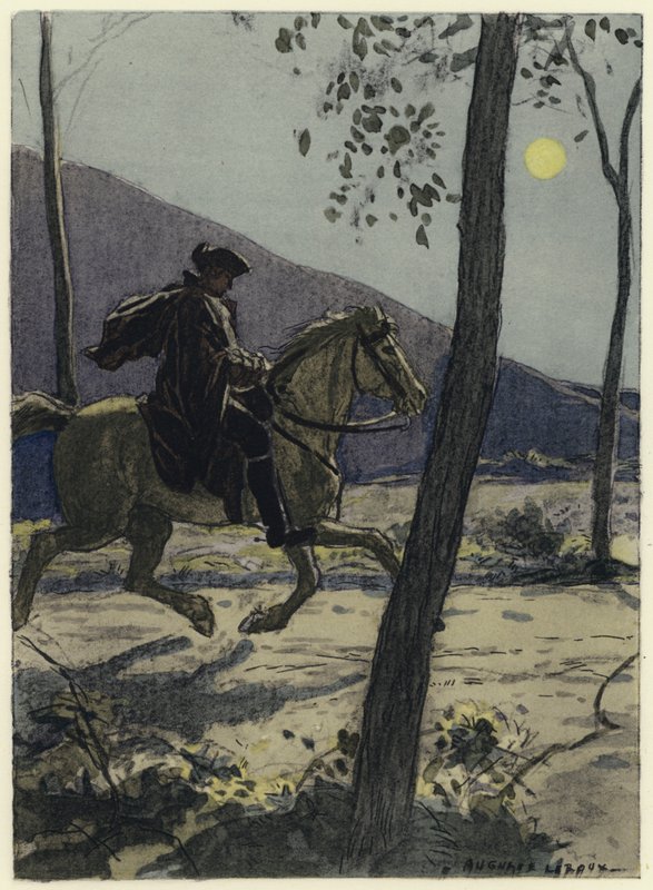 Ilustrace k pamětem Casanovy (barevná litografie) od Jules Marie Auguste Leroux