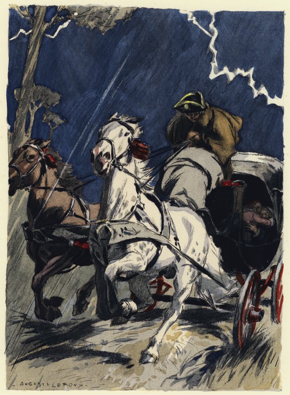 Ilustrace k pamětem Casanovy (barevná litografie) od Jules Marie Auguste Leroux