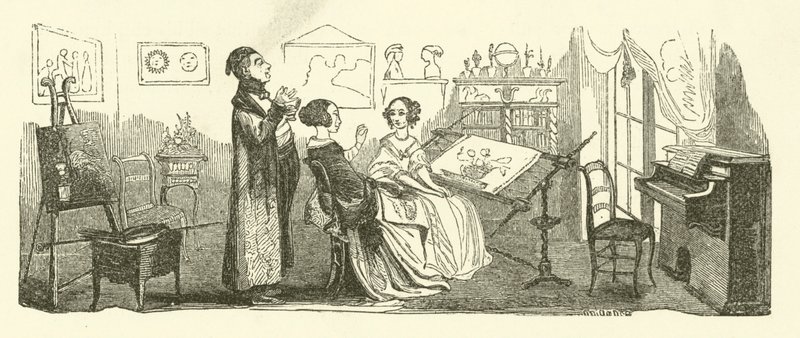 Governess (rytina) od Jules pseudonym for Gagne Jacques (after) Gagniet