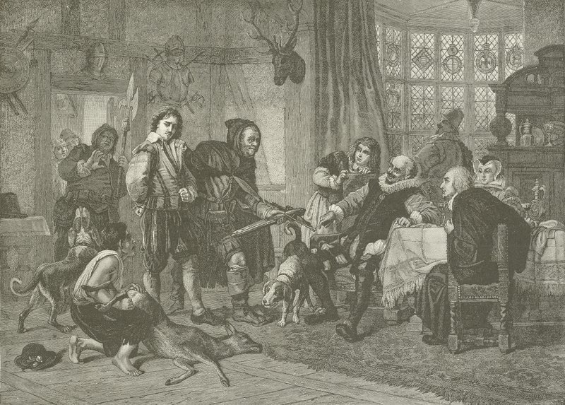 Shakespeare zatčen za krádež jelena od Julius Friedrich Anton Schrader