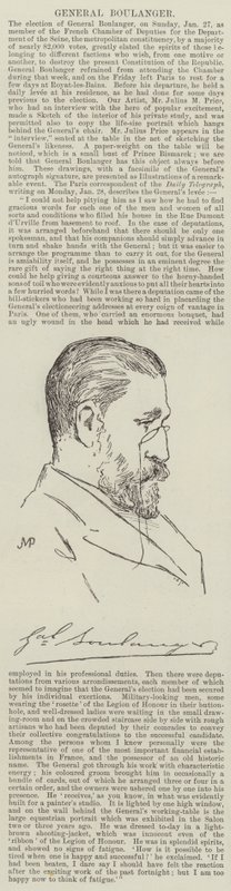 Generál Boulanger od Julius Mandes Price