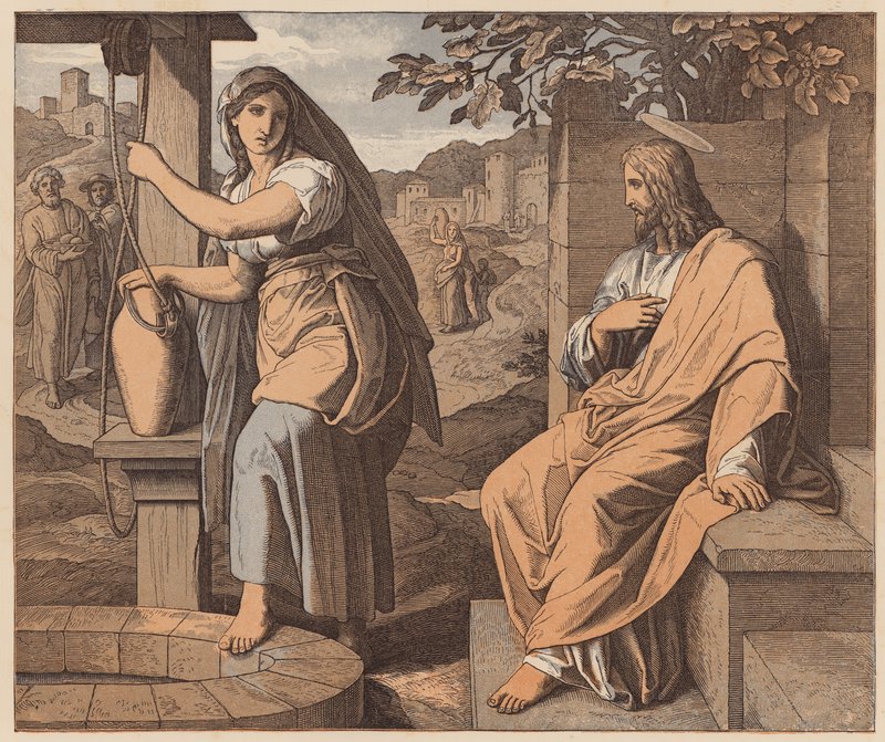 Kristus a samařská žena, svatý Jan, IV od Julius (after) Schnorr von Carolsfeld