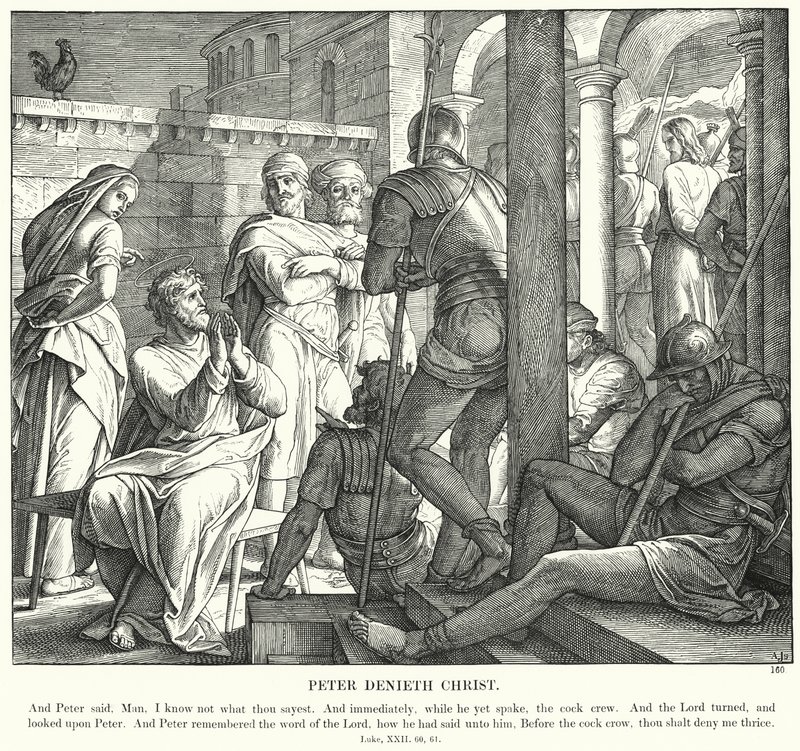 Peter Denieth Christ (rytina) od Julius (after) Schnorr von Carolsfeld