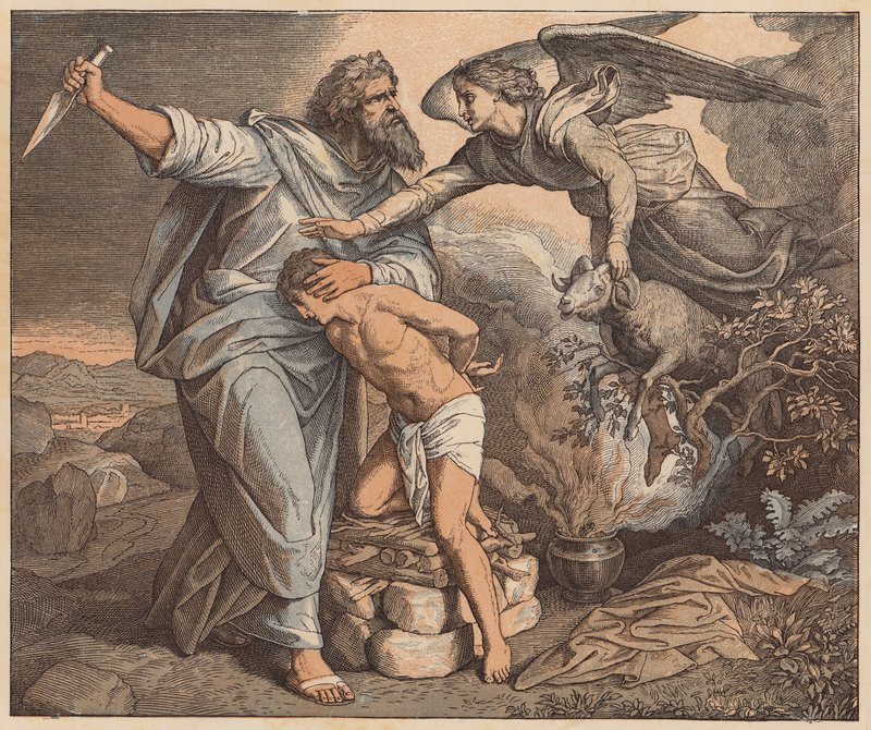Obětování Izáka, Genesis, XXII od Julius (after) Schnorr von Carolsfeld
