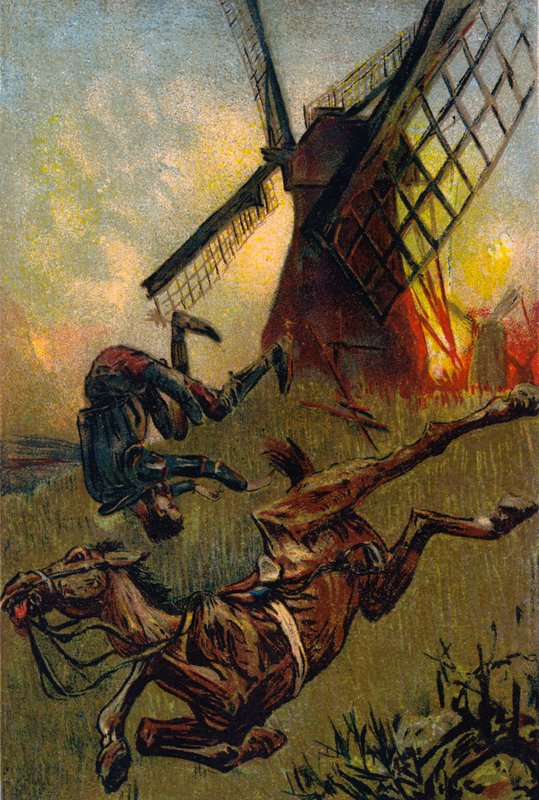 Ilustrace pro Dona Quijota od Julius Schlattmann