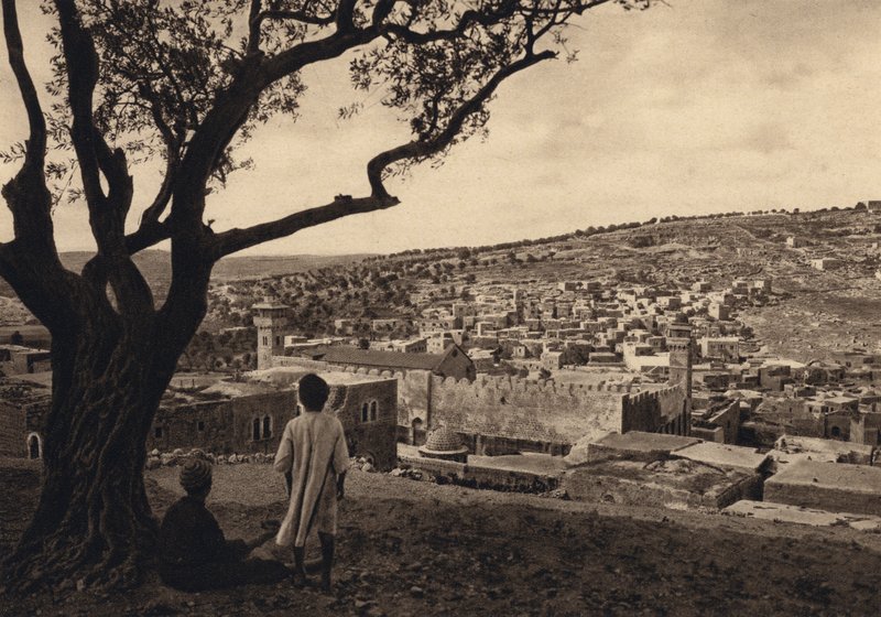 Hebron (černobílá fotografie) od Karl Grober