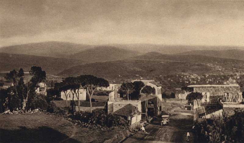 Pohled na Bejrút (černobílá fotografie) od Karl Grober