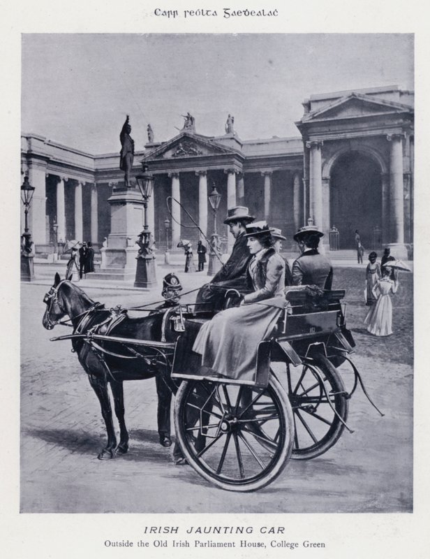 Irish Jaunting Car (černobílá fotografie) od Karl Karlovich Piratsky