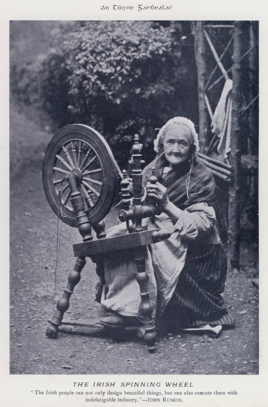 Irský kolovrat (černobílá fotografie) od Karl Karlovich Piratsky