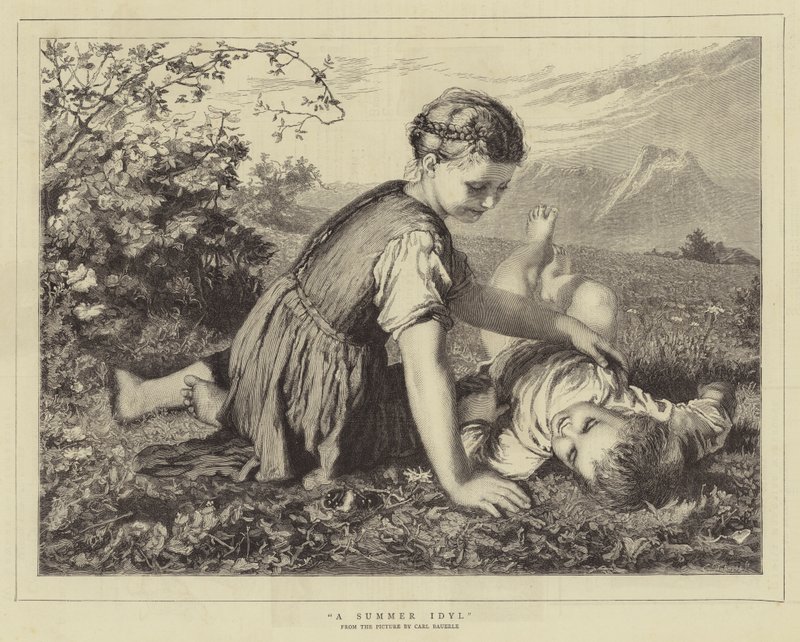 Letní Idly od Karl Wilhelm Friedrich Bauerle