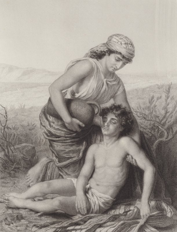 Hagar a Ismael od Karl Wilhelm Friedrich Bauerle