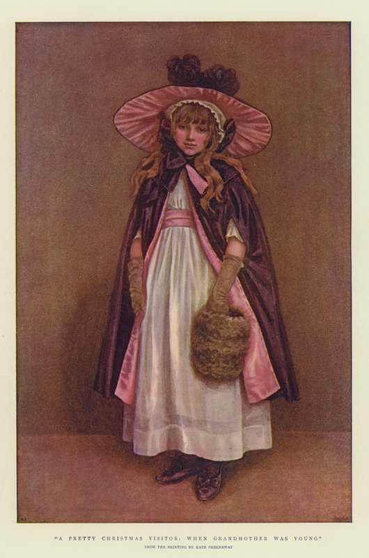 Krásná vánoční návštěva, když byla babička mladá (chromolitho) od Kate Greenaway