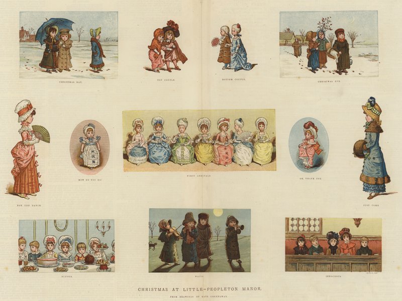 Vánoce na panství Little-Peopleton (chromolit) od Kate Greenaway