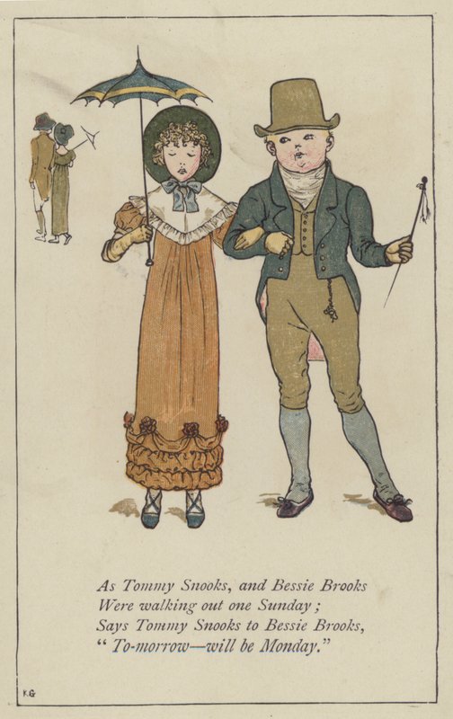 Jako Tommy Snooks a Bessie Brooks (barevné lito) od Kate (after) Greenaway