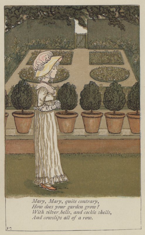 Mary, Mary, právě naopak (barva litho) od Kate (after) Greenaway