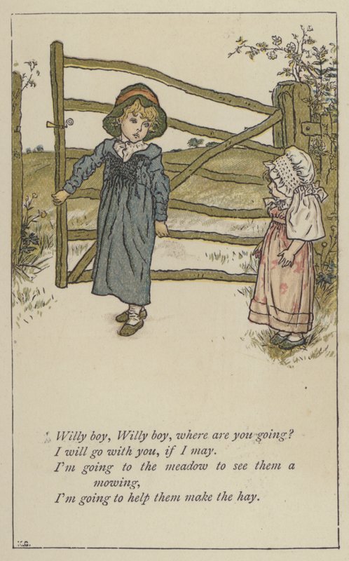 Willy boy, Willy boy, kam jdeš (barva litho) od Kate (after) Greenaway
